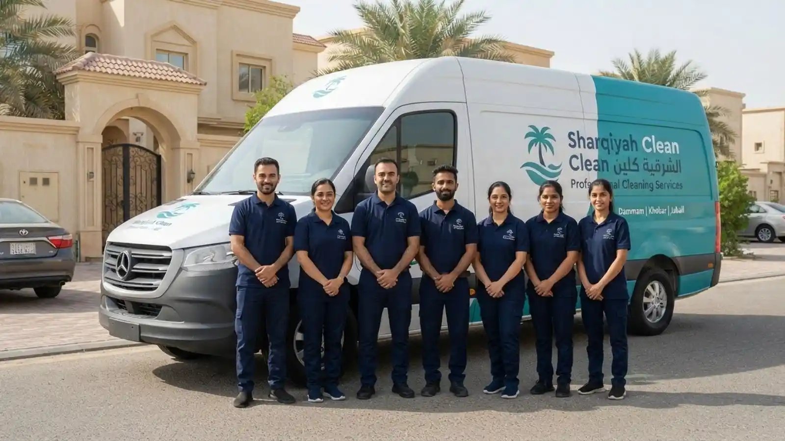 The Sharqiyah Clean team and branded service van